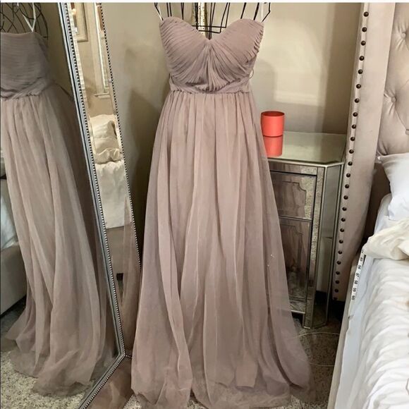 BIRDY GREY taupe convertible bridesmaids dress size M - Picture 3 of 8